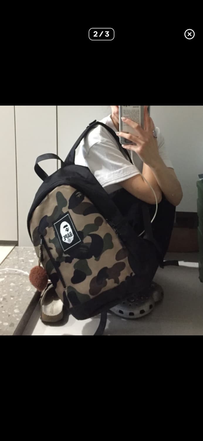 베이프 백팩 정품(키링포함) 상품이미지1