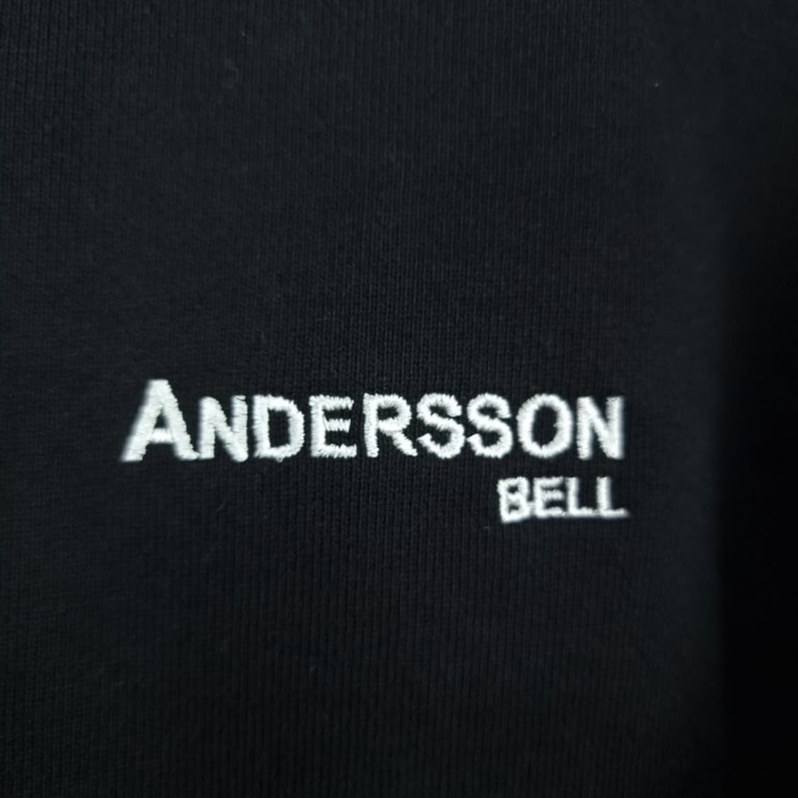 [앤더슨벨] 그래픽 프린팅 후드티 블랙 M18747 상품이미지6