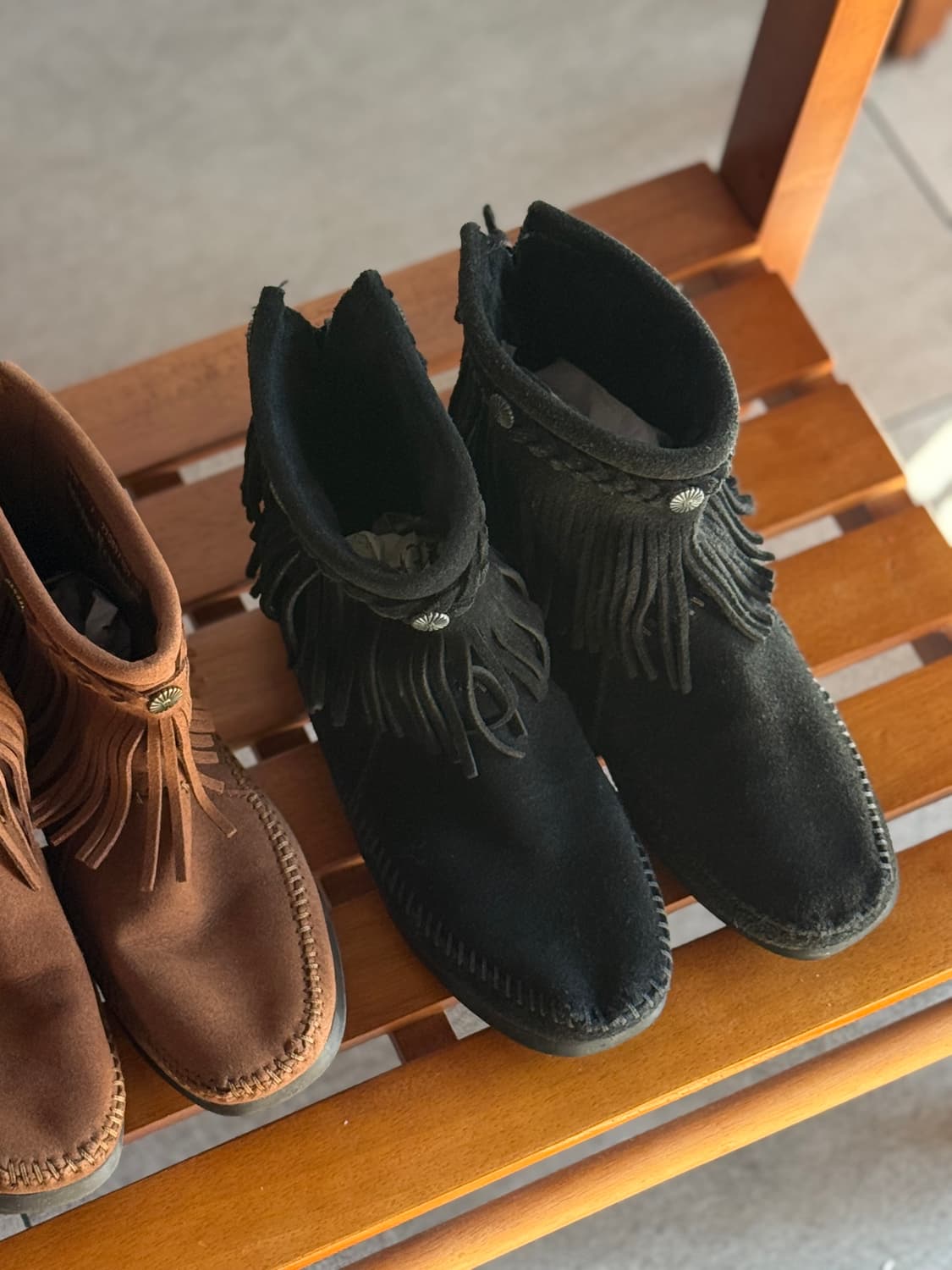 미네통카 스웨이트 웨스턴 프린지부츠 상품이미지1