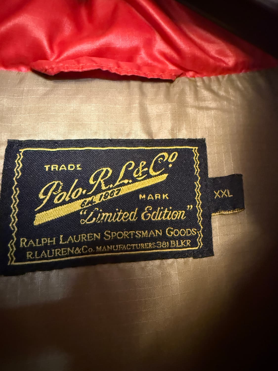 폴로 랄프로렌 유콘패딩 레드 XXL  상품이미지2