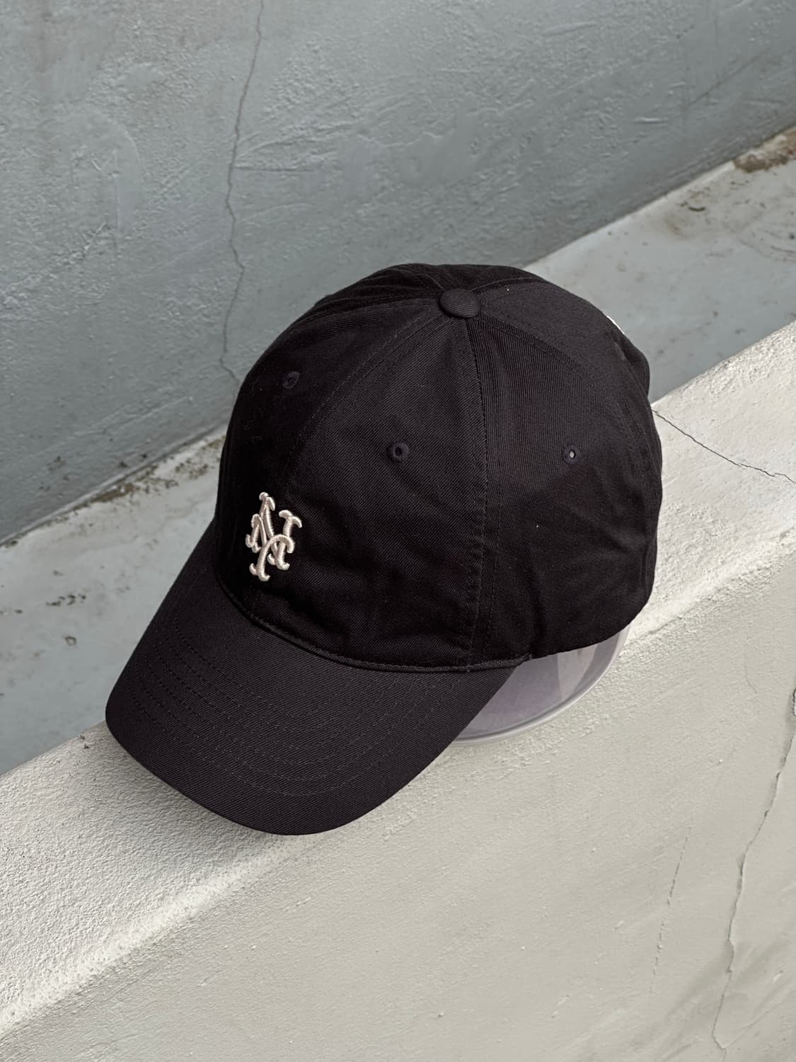 [F] MLB 엠엘비 뉴욕메츠 로고 차콜그레이 볼캡 모자 상품이미지2