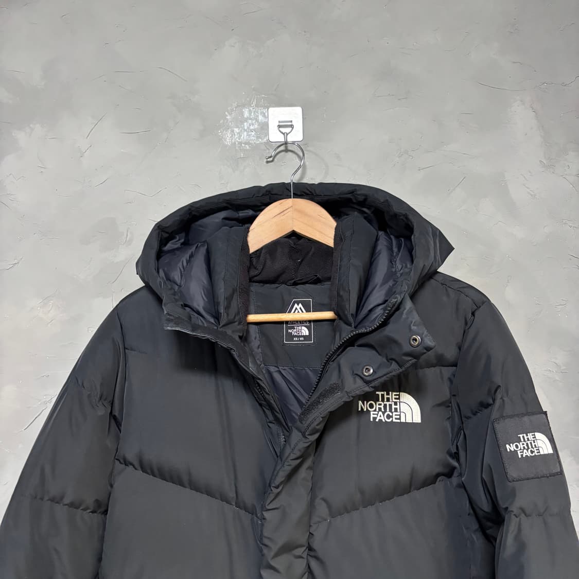 노스페이스 구스다운 롱패딩 블랙 상품이미지2