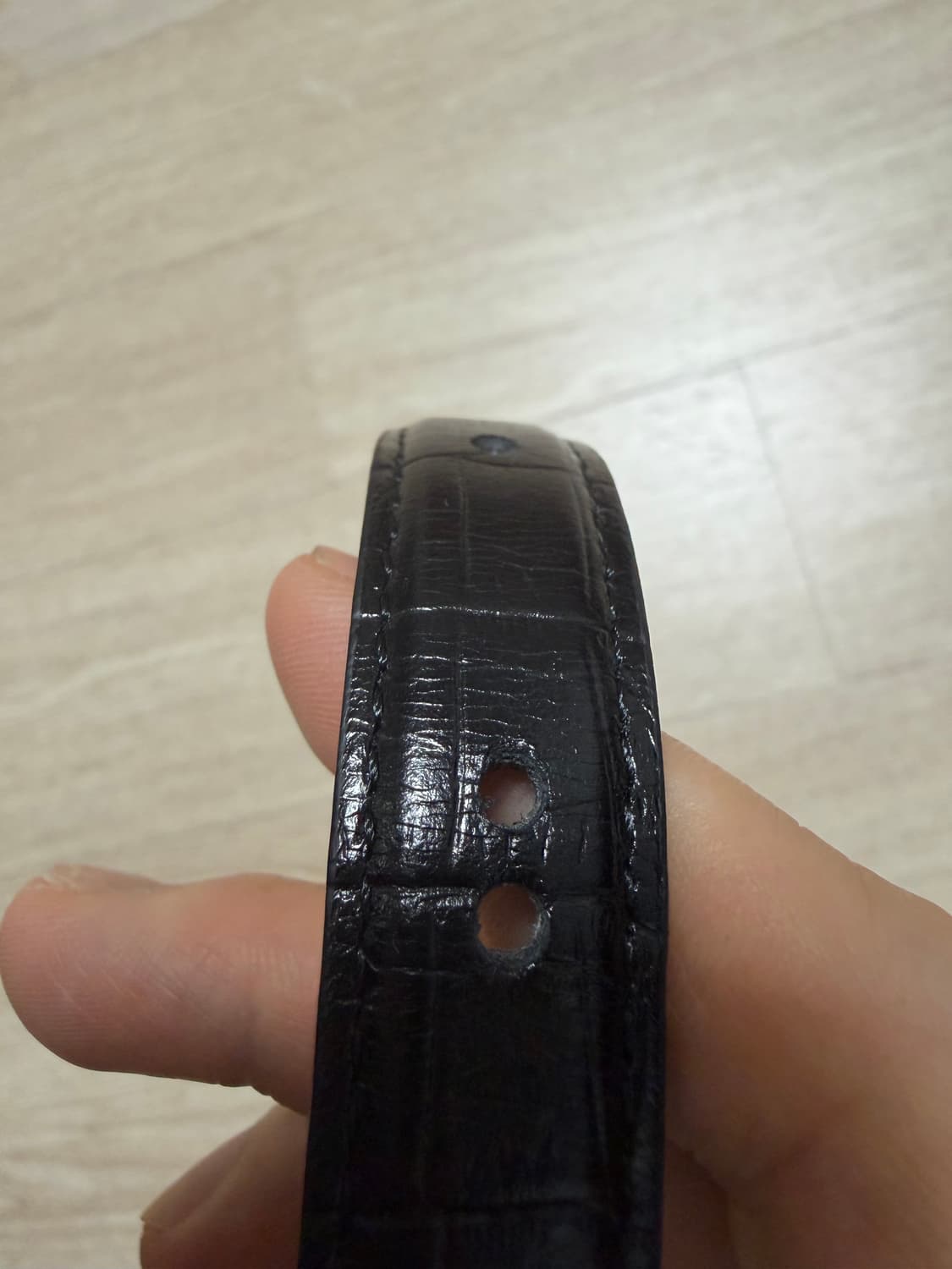 토니웩 CROCODILE PATTERN BELT_ 블랙 상품이미지3