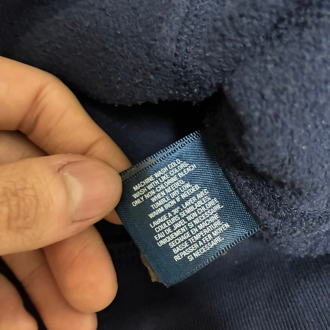 폴로 네이비 후드 집업 L 상품이미지5