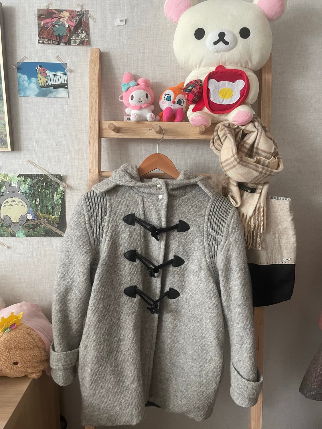 모리걸 빈티지 그레이 떡볶이 코트 🩶❄️ 상품이미지1