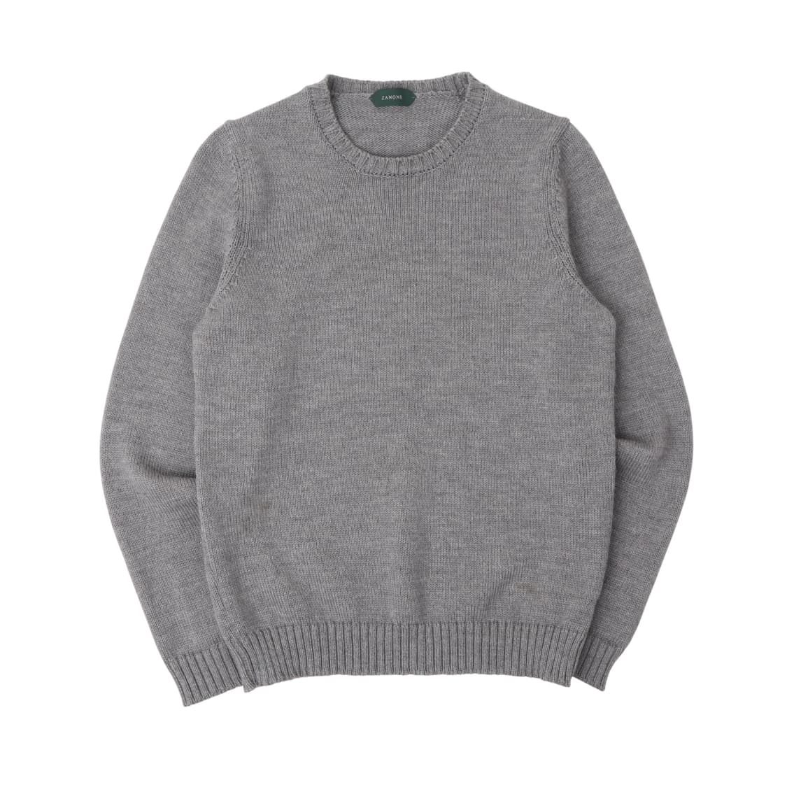 Zanone 자노네 그레이 울 라운드 니트 상품이미지1