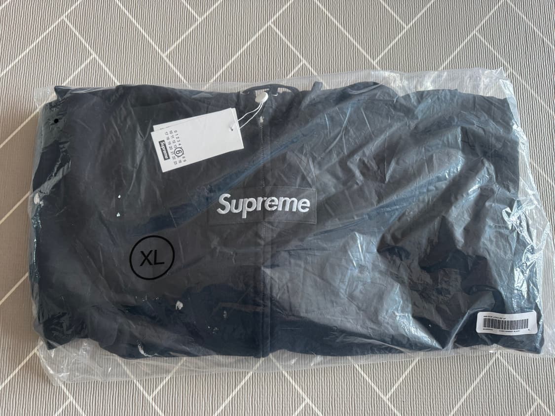 (XL) 슈프림 마르지엘라 mm6 박스로고 집업 블랙 상품이미지2
