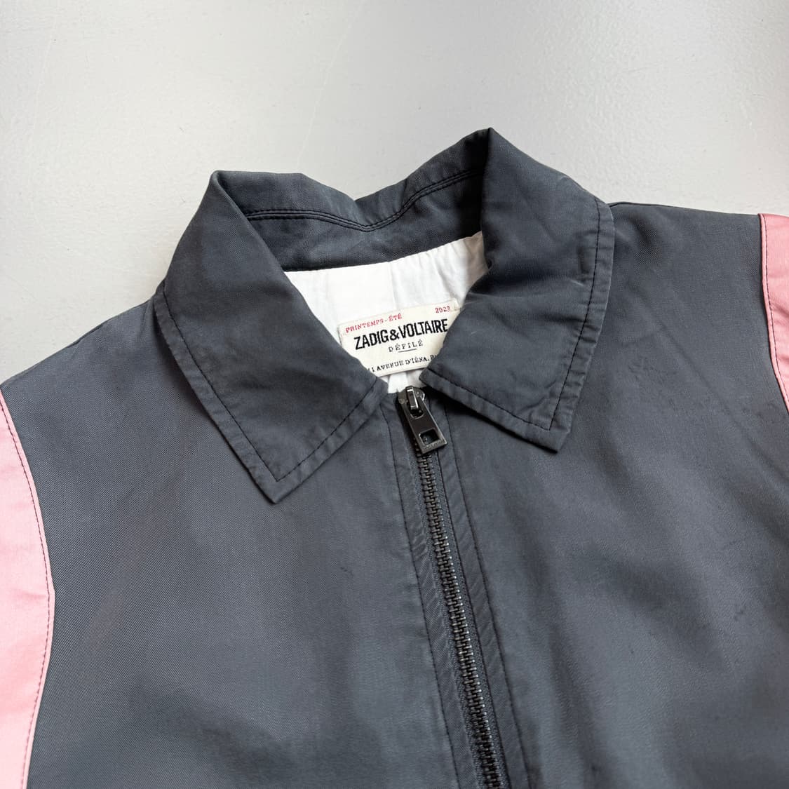 쟈딕앤볼테르 LOVE NOW 배색 블루종 자켓 상품이미지4