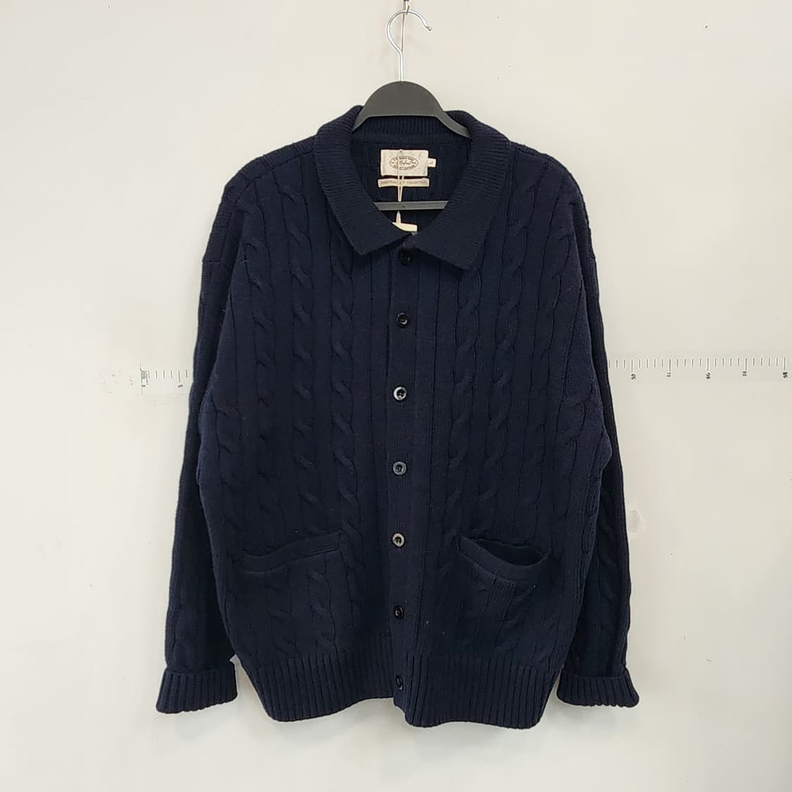 암피스트 네이비 케이블 가디건 상품이미지1