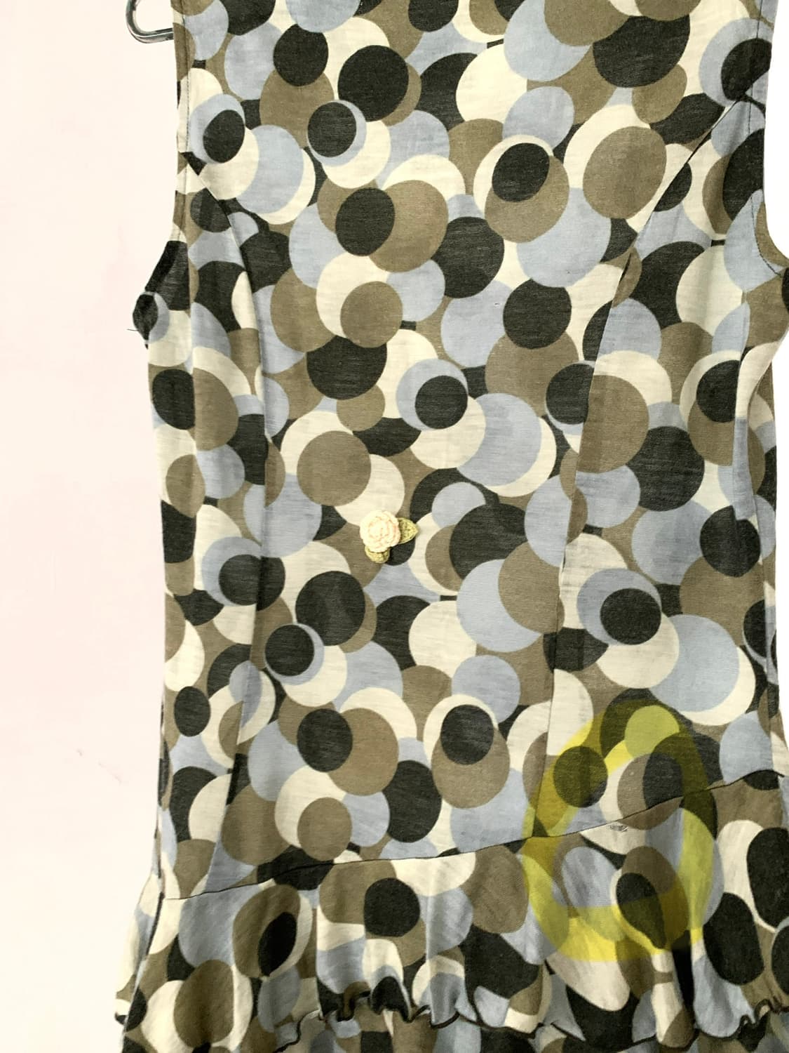 Abstract dot asymmetric ruffle dress 상품이미지9