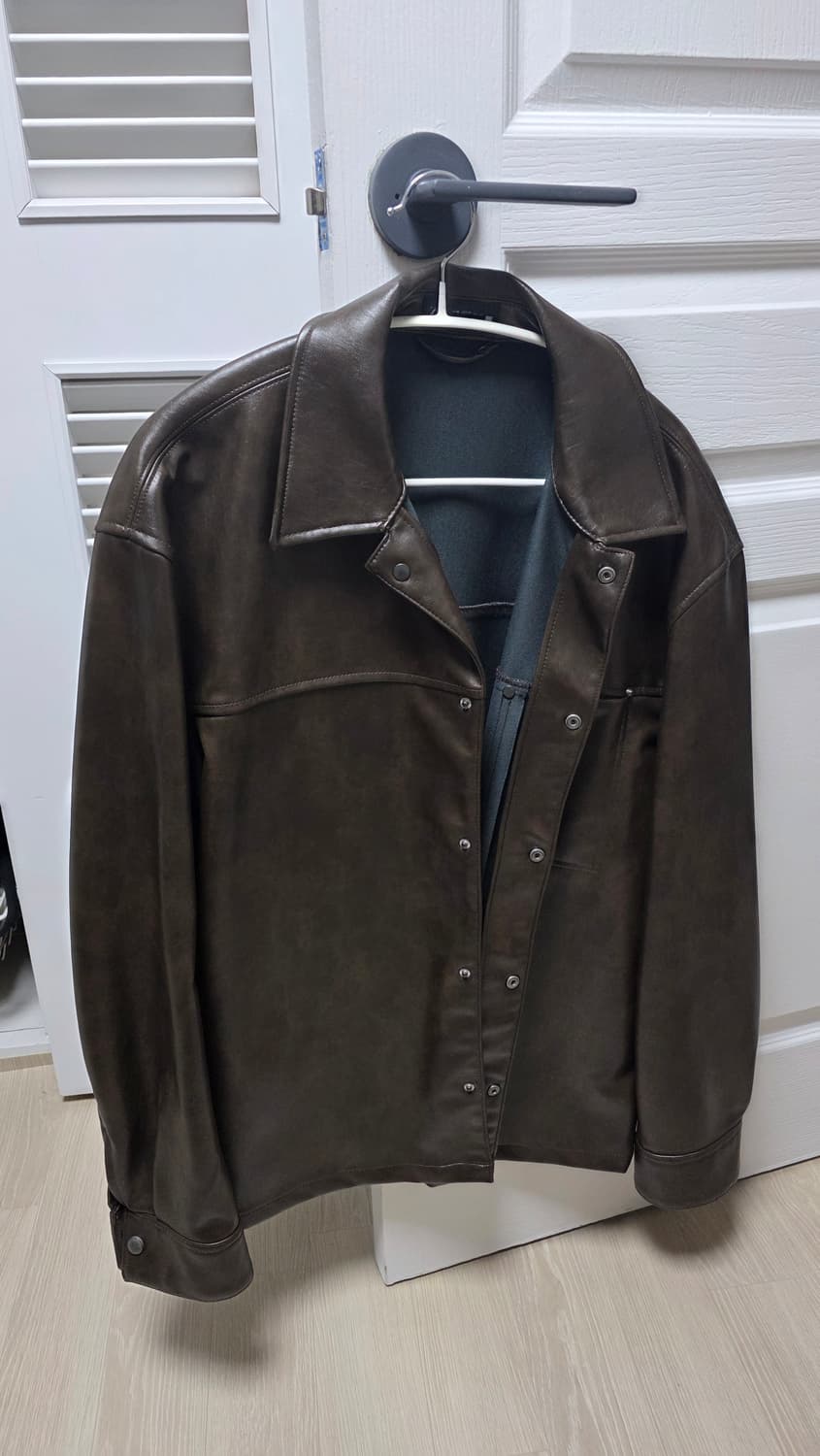 자라 브라운 가죽자켓 상품이미지1