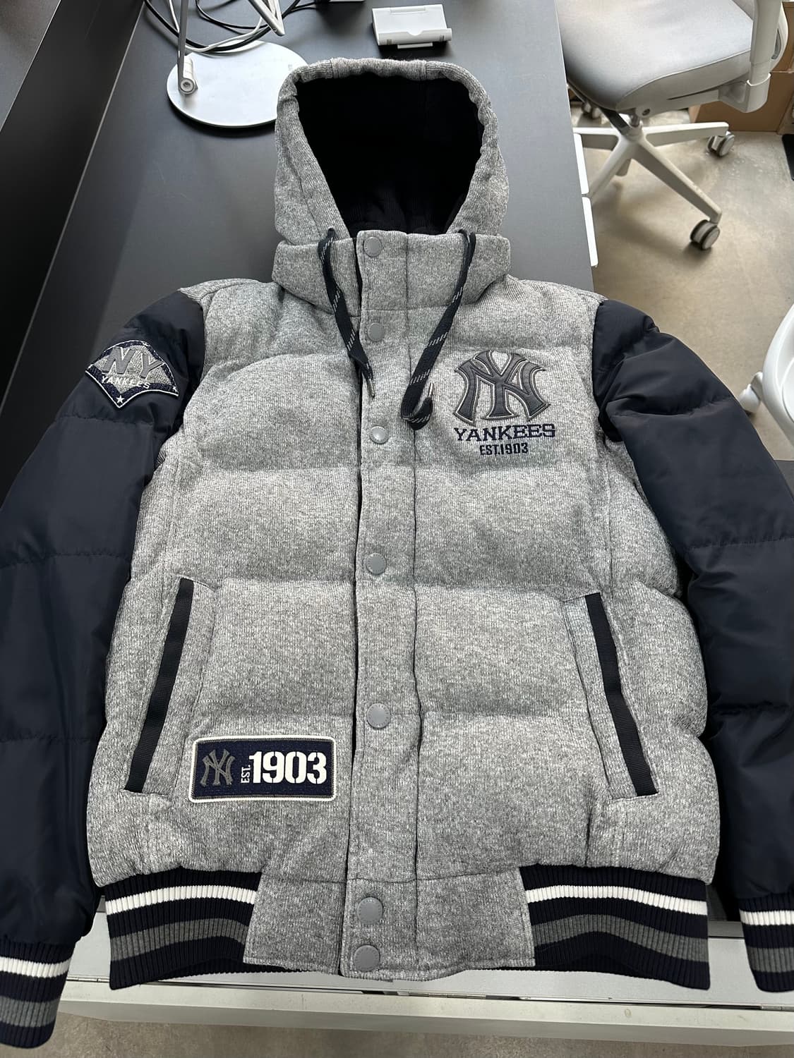 MLB 바시티 패딩 점퍼 상품이미지5