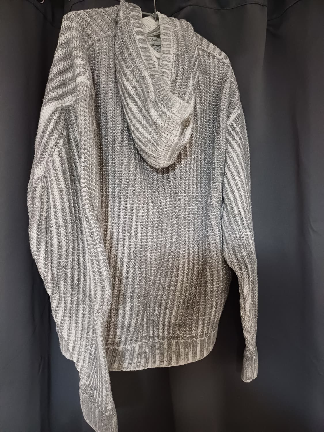 Brushed Two-Tone Overfit Hood_Ash Grey 상품이미지4