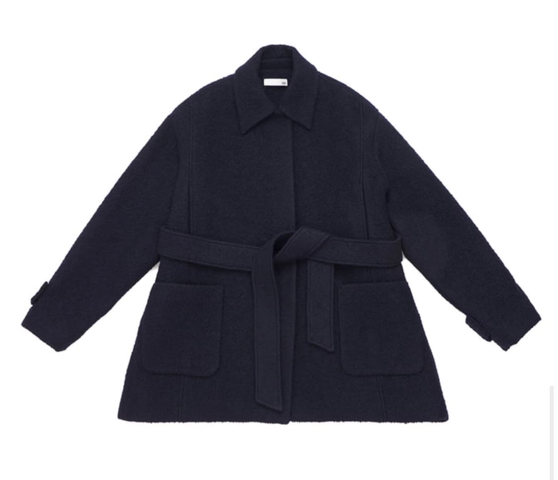 oef 오이에프 더블 포켓 하프 코트 상품이미지1