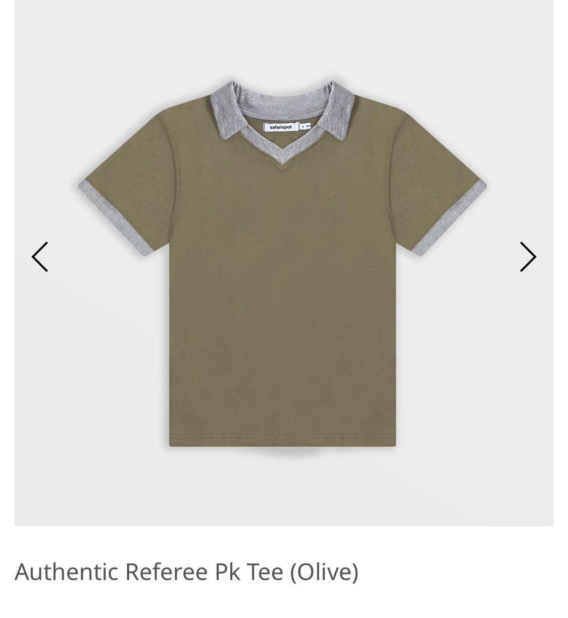 사파리스팟 Authentic Referee Pk Tee (Olive) 1 상품이미지1