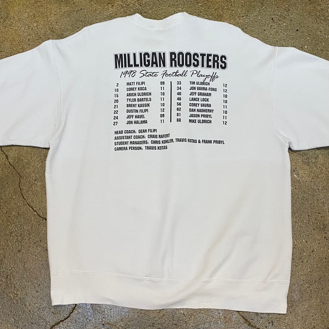 90s Made in USA 미국 빈티지  메탈리카 폰트 미식축구 맨투맨 상품이미지6