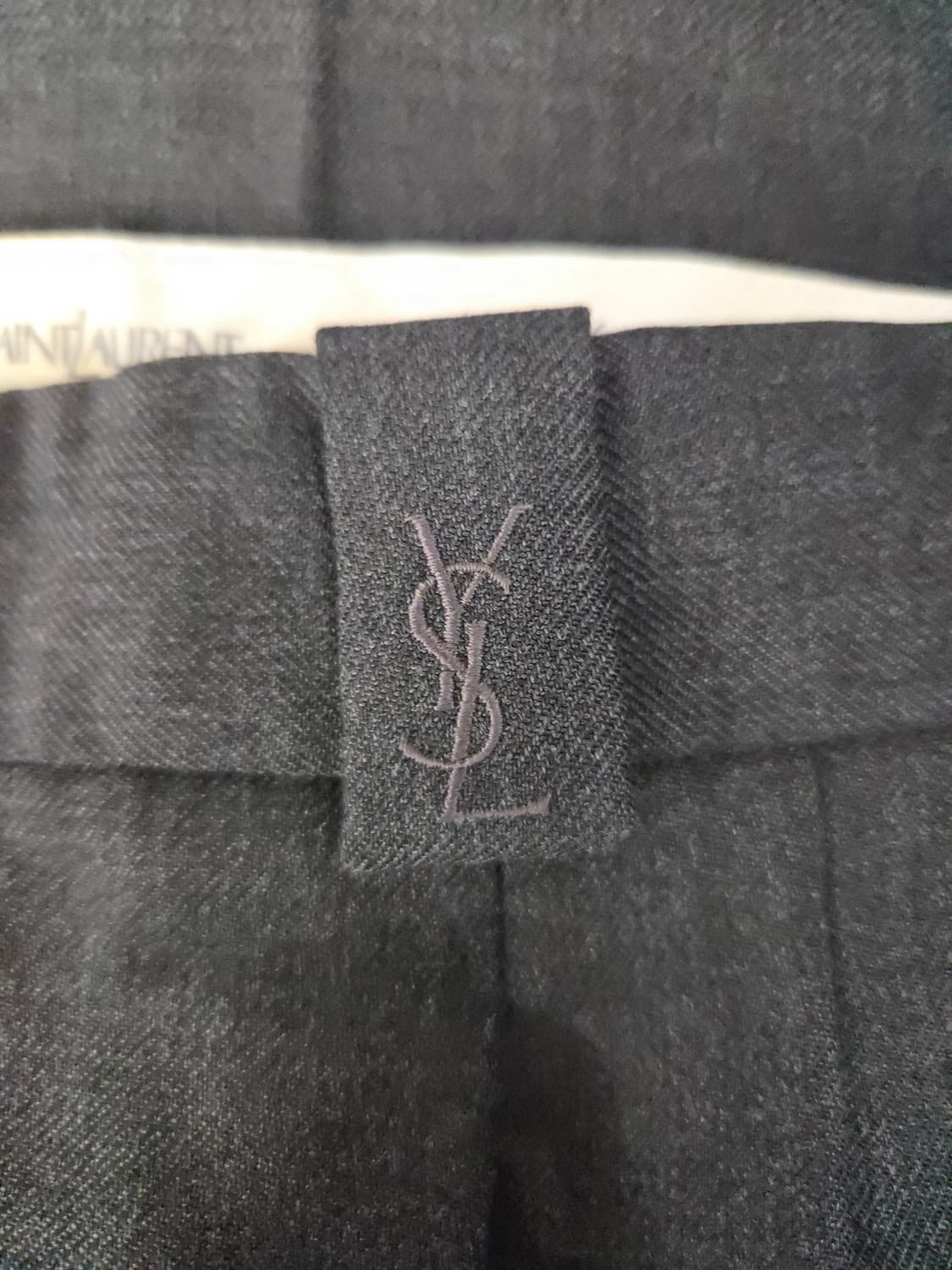 YSL 입생로랑 옴므 원턱 울 블렌드 슬랙스 상품이미지6