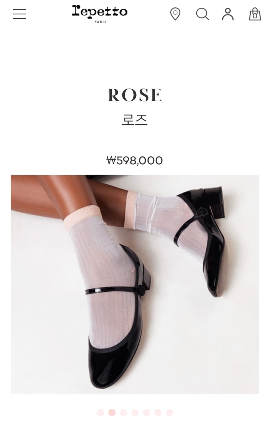 레페토 메리제인 rose 미들힐  상품이미지9