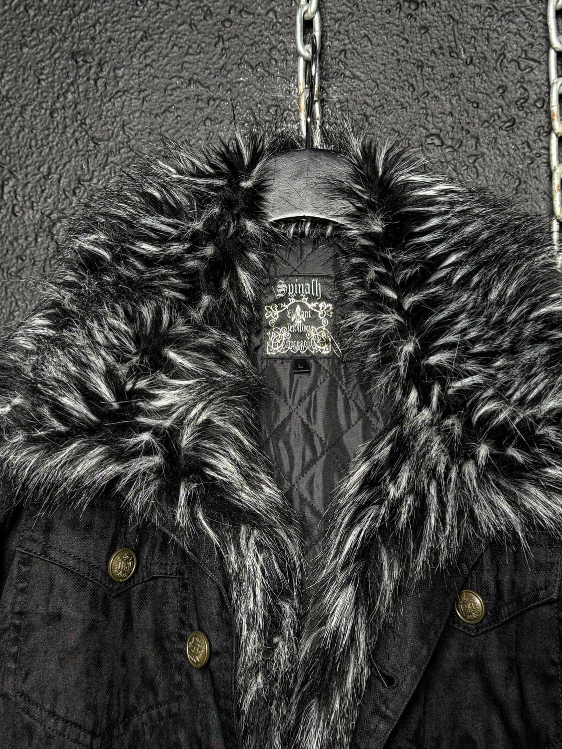 Detachable Fur Trim Jacket 상품이미지7