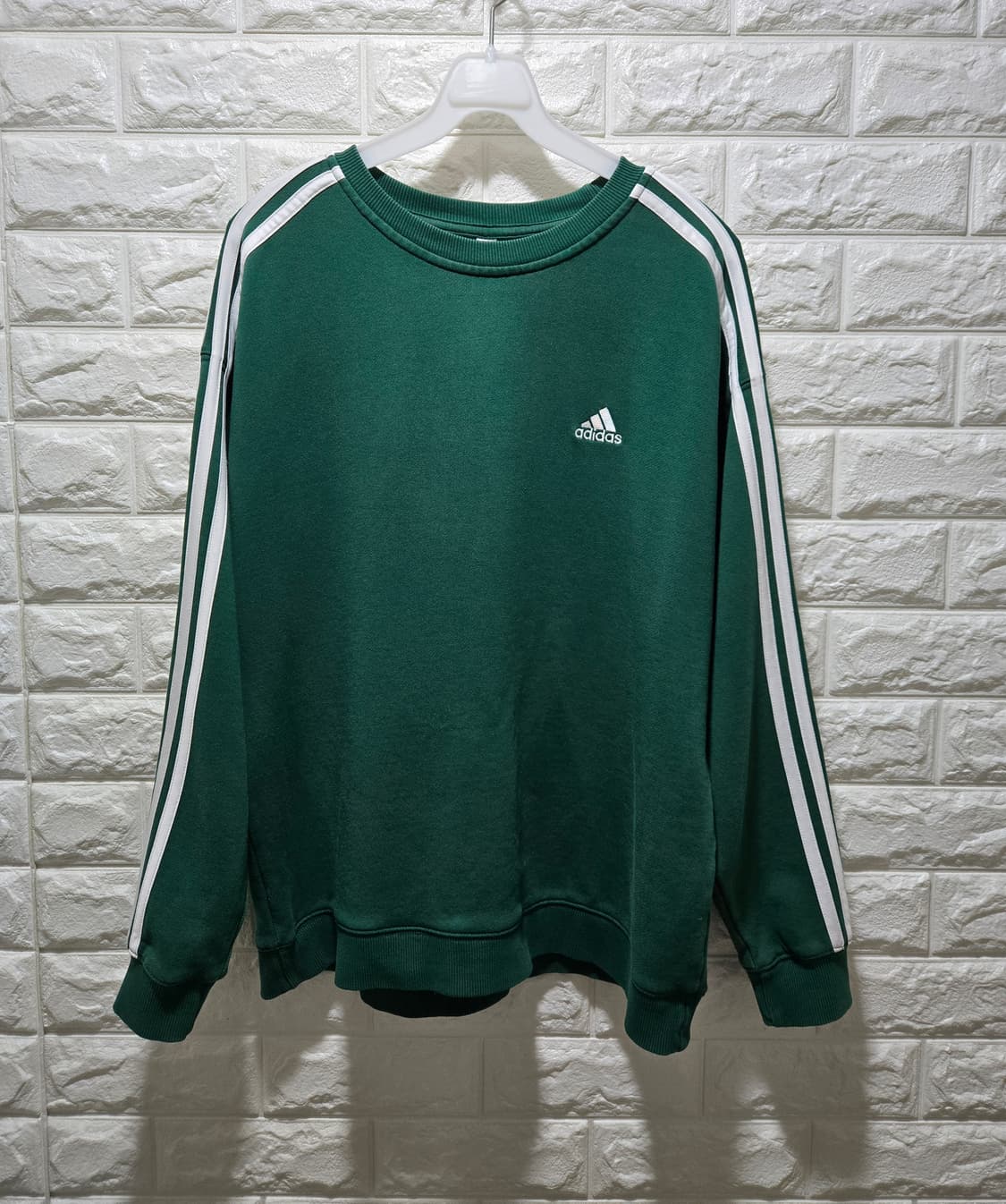 아디다스 우먼스 3S 스웨트셔츠 맨투맨 L 상품이미지2