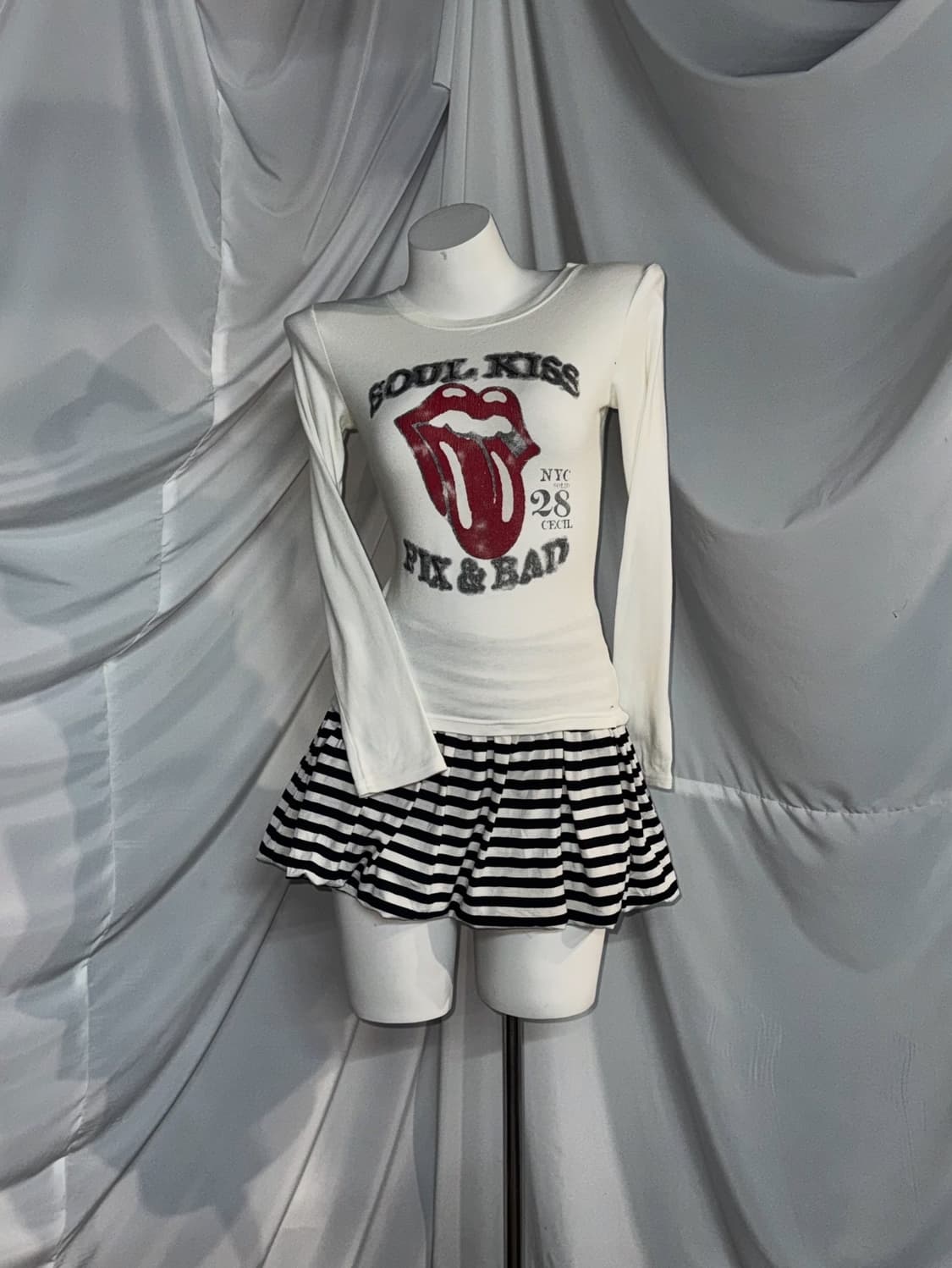 세실맥비 롤링스톤즈 데일리 나나펑크 아무깔 코디세트 상품이미지3