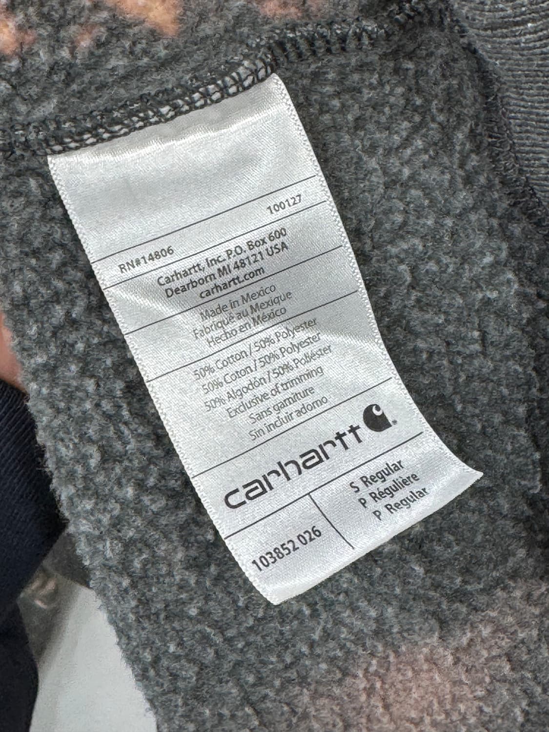 칼하트 타이다잉 맨투맨s 상품이미지5