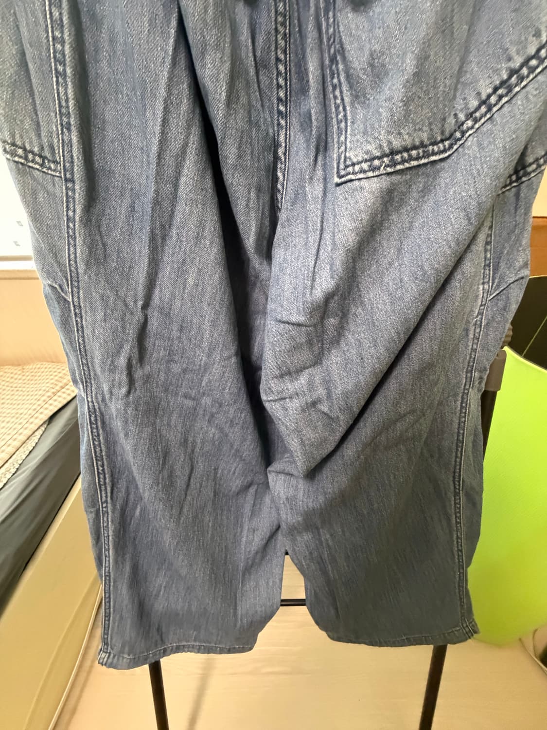 피그먼트 스트랩 데님팬츠(봄여름 원단) 상품이미지8