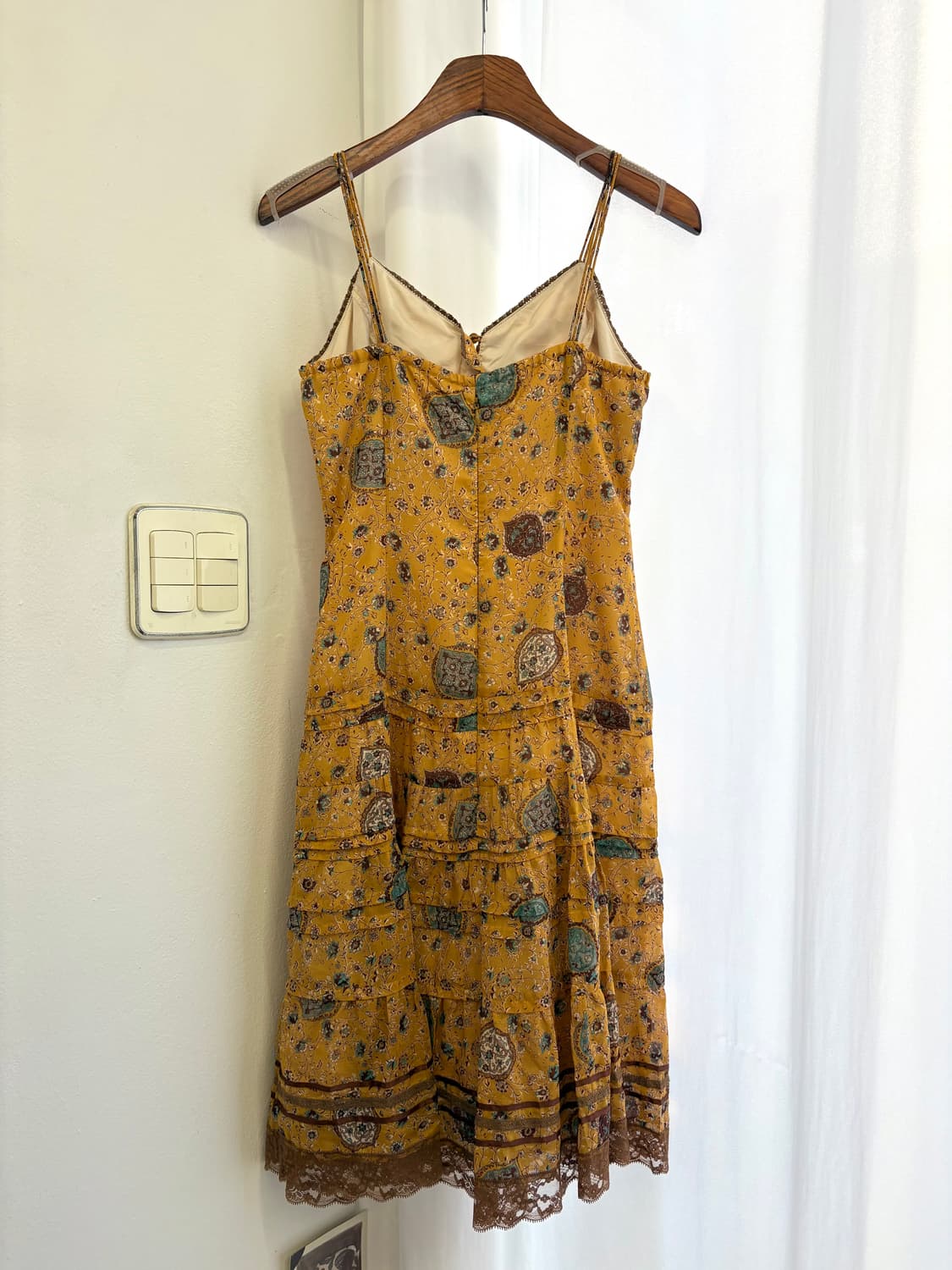 PIECE MONTEE 레이스 에스닉 페어리 히피 슬립 원피스  JPN 상품이미지4