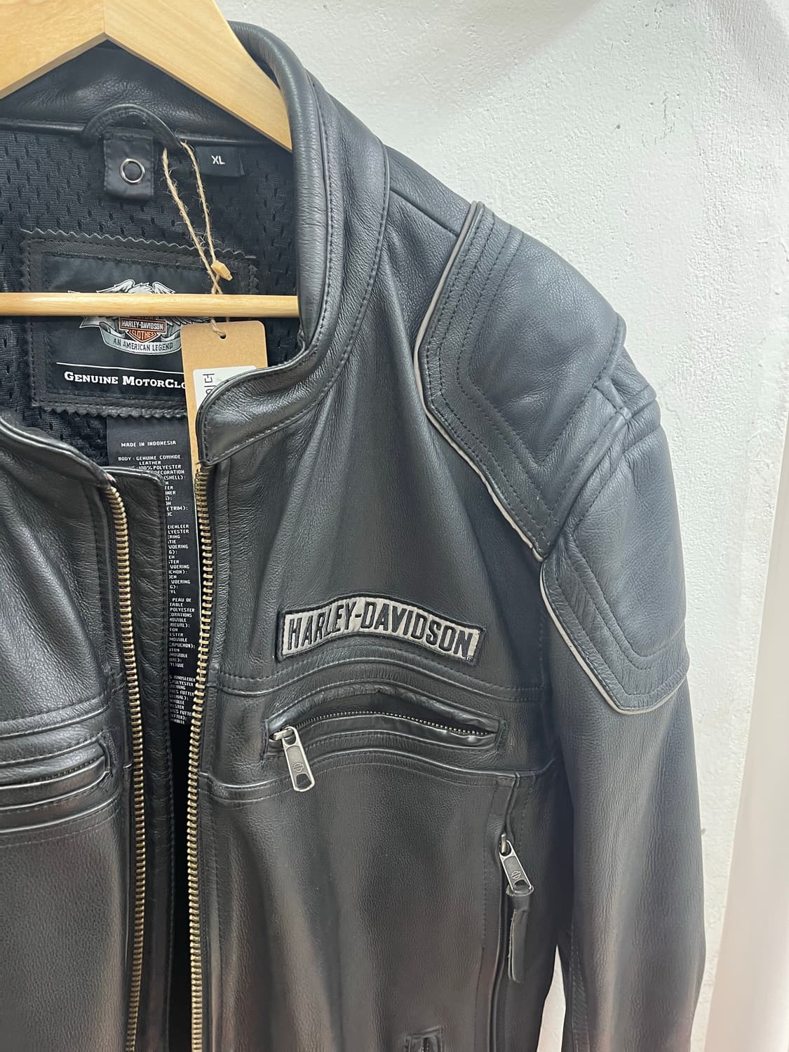 할리데이비슨 소가죽 라이더 자켓 상품이미지4