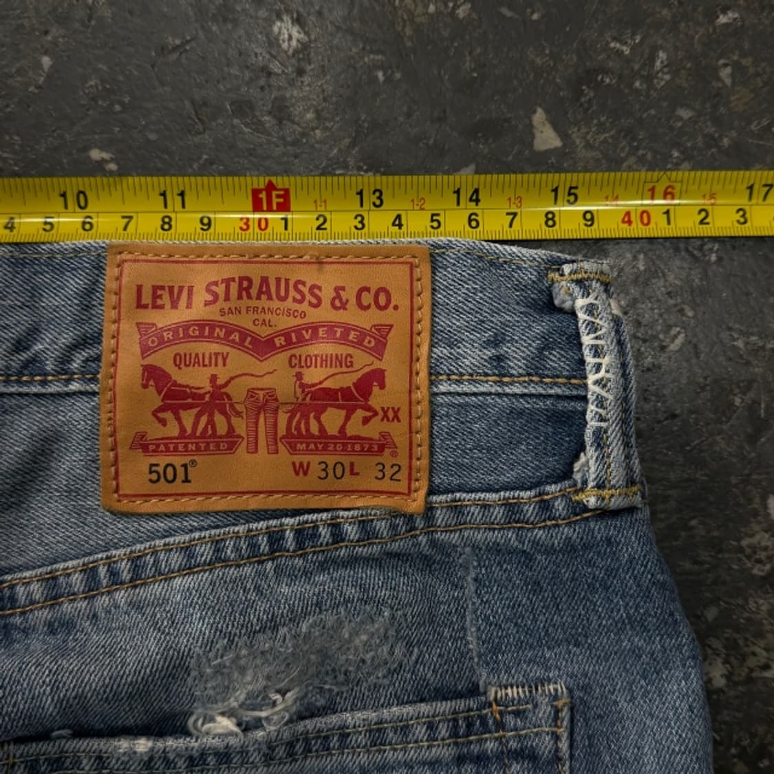 30 리바이스 501 데미지 데님팬츠  상품이미지9