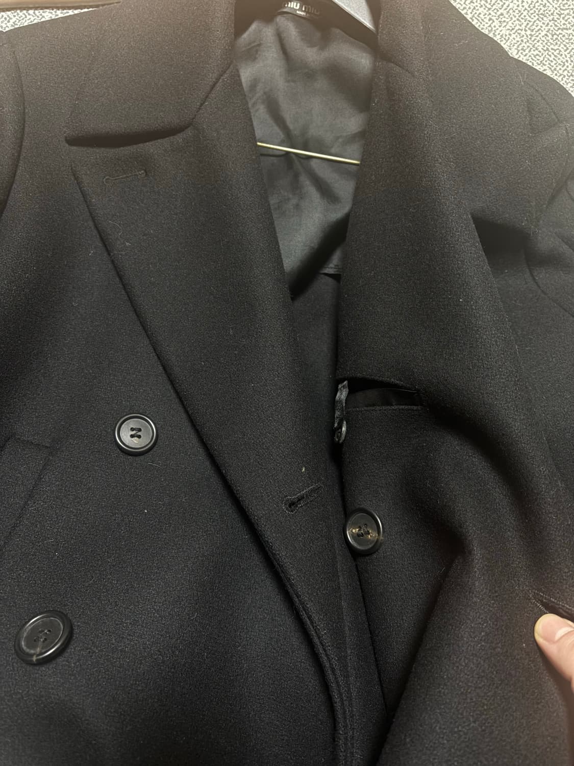 miu miu double breasted coat 상품이미지3