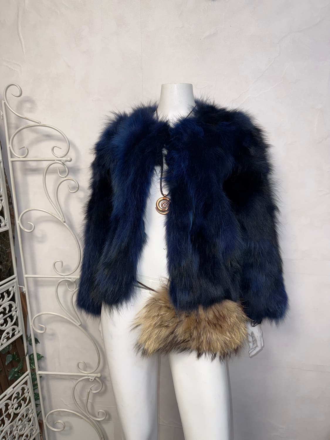 Jindo Klever mixed blue raccoon fur jk 상품이미지6