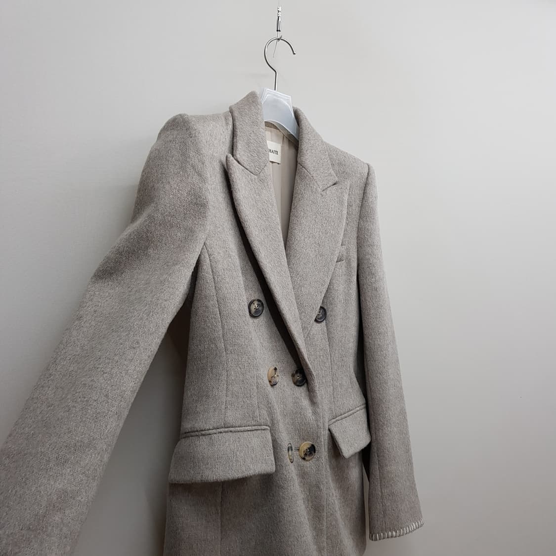 KHAITE 케이트 알파카  버진울 블렌드 더블 브레스티드 자켓 6사이즈 상품이미지4