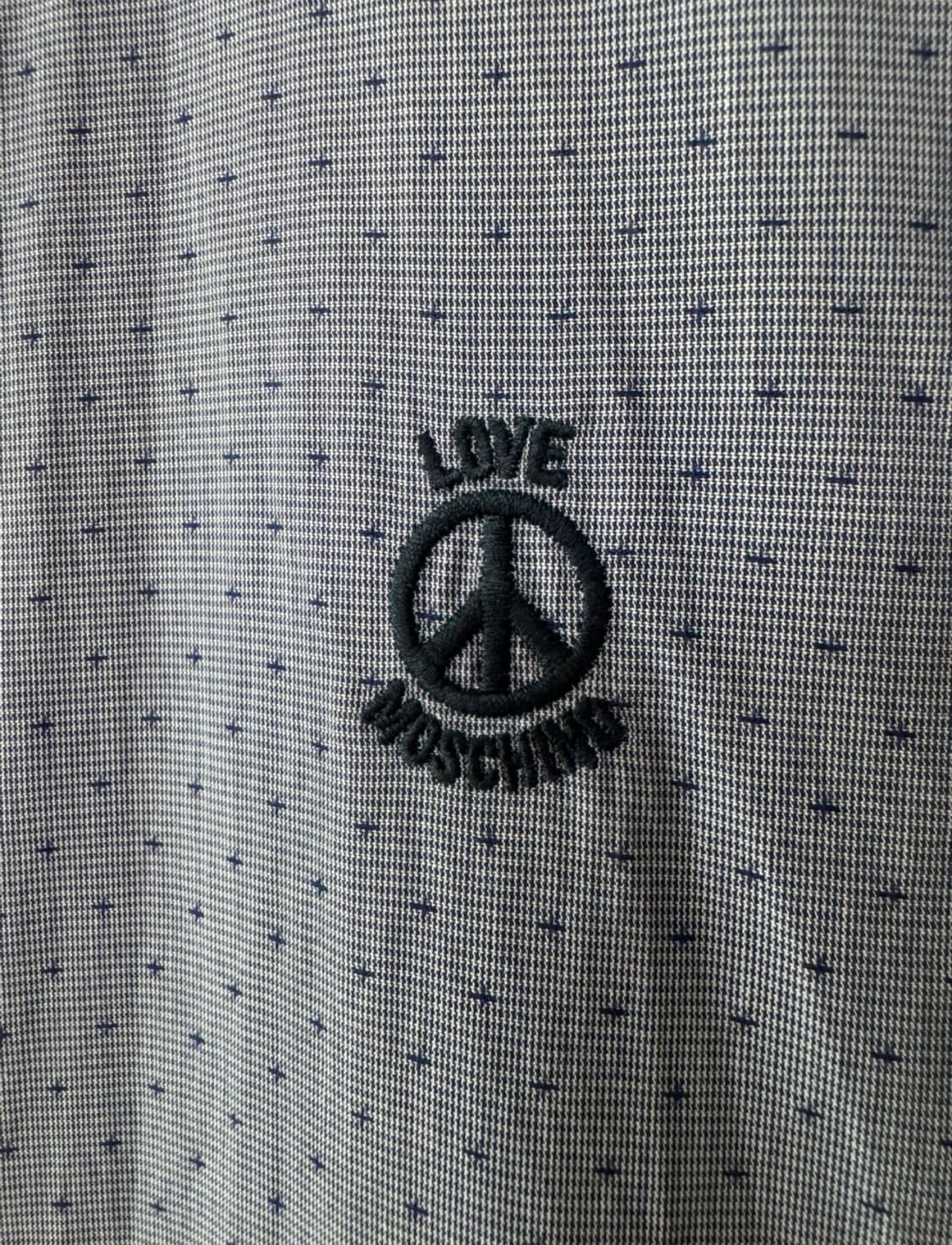 러브 모스키노 LOVE MOSCHINO 셔츠 블루톤 L 상품이미지10