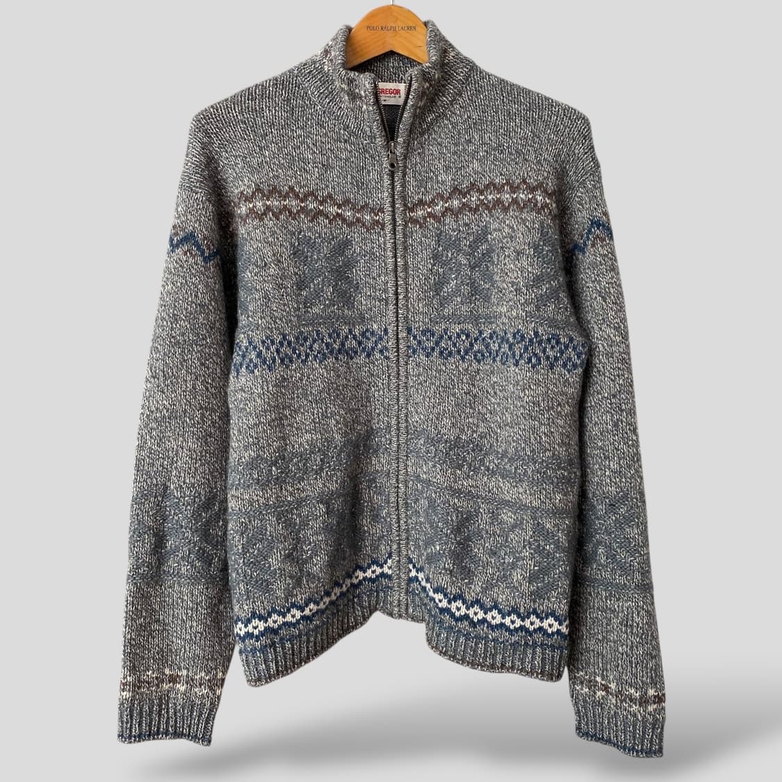 (M)McGREGOR 맥그리거 울 집업 니트 스웨터 상품이미지1