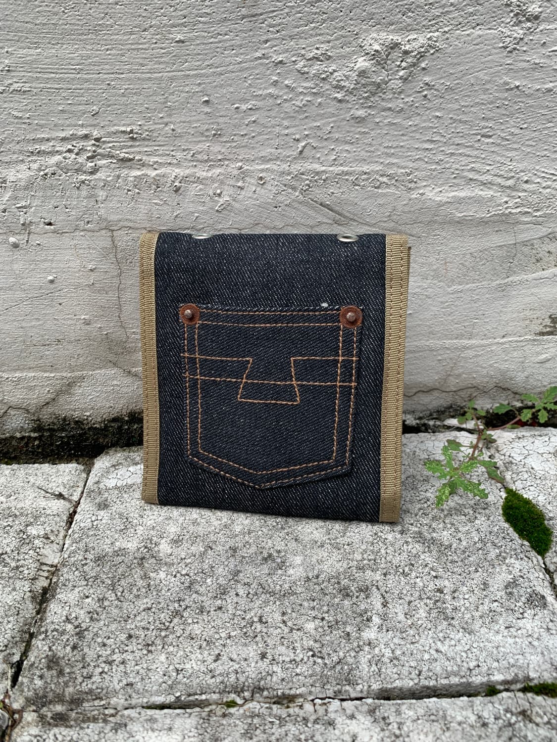 (빈티지)JPN western jeans 데님 바이폴드 반지갑 상품이미지2