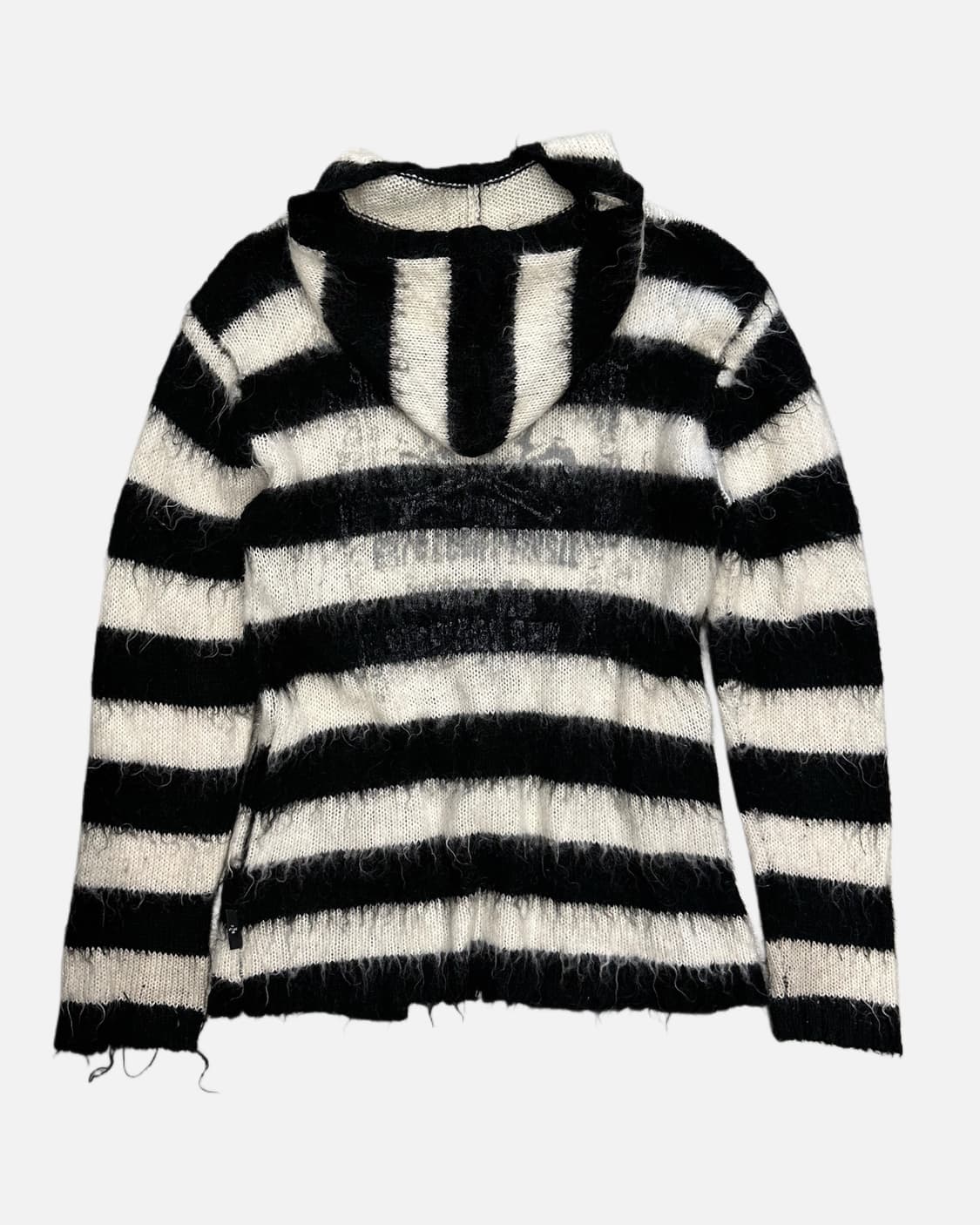 BERNINGS SHO mohair stripe hood zip-up 상품이미지6