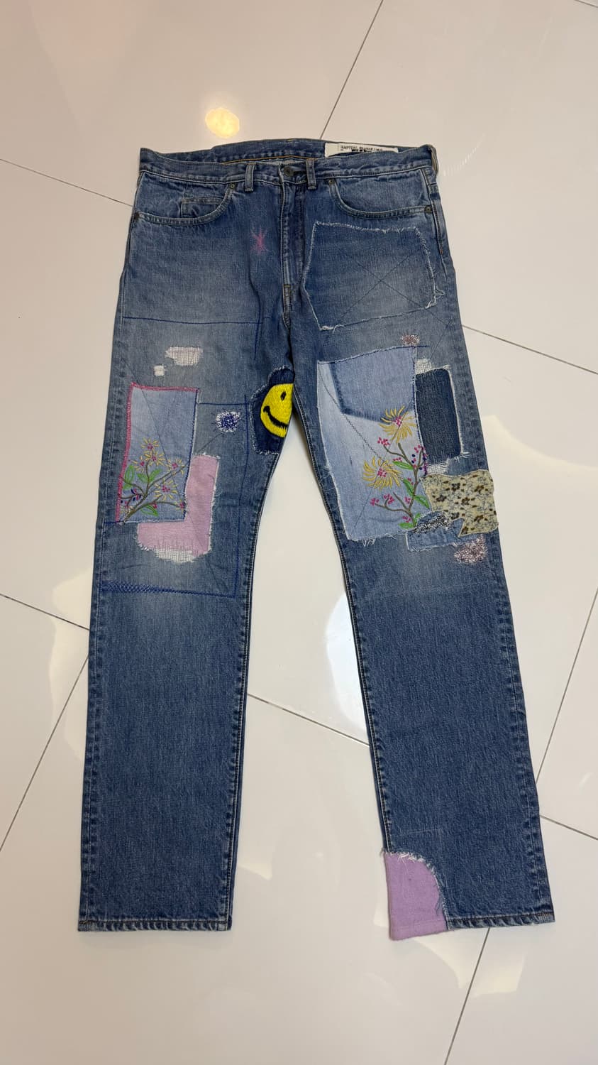캐피탈 14oz 집시패치 데님팬츠 상품이미지1