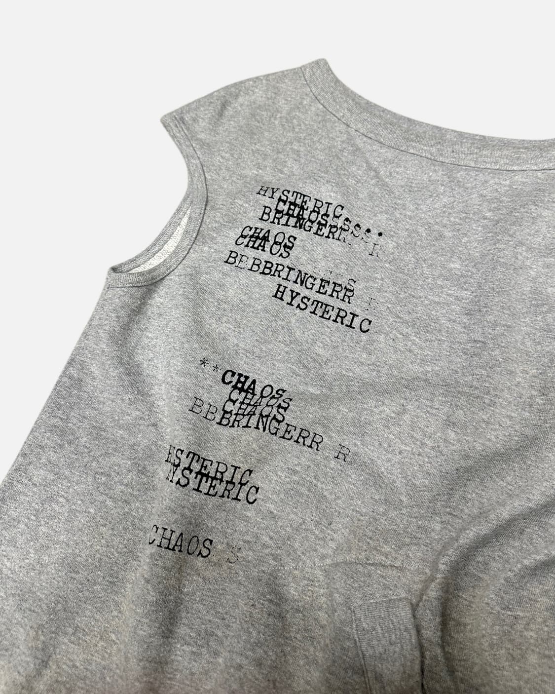 grunge lettering sleeveless dress 상품이미지2