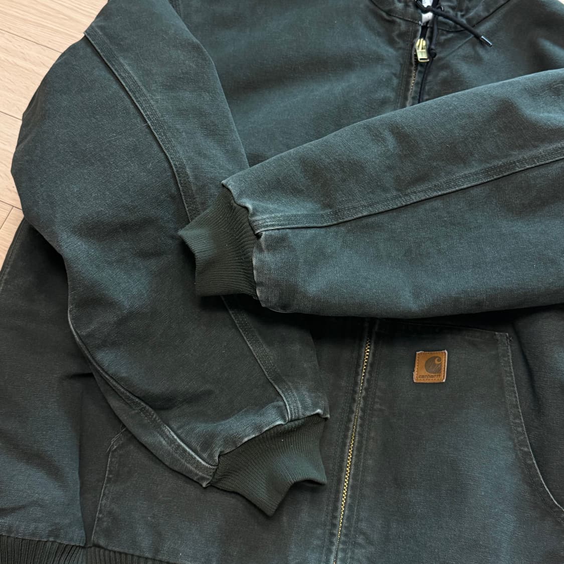 XXL) 빈티지 칼하트 액티브 자켓 모스그린 팝니다 상품이미지4