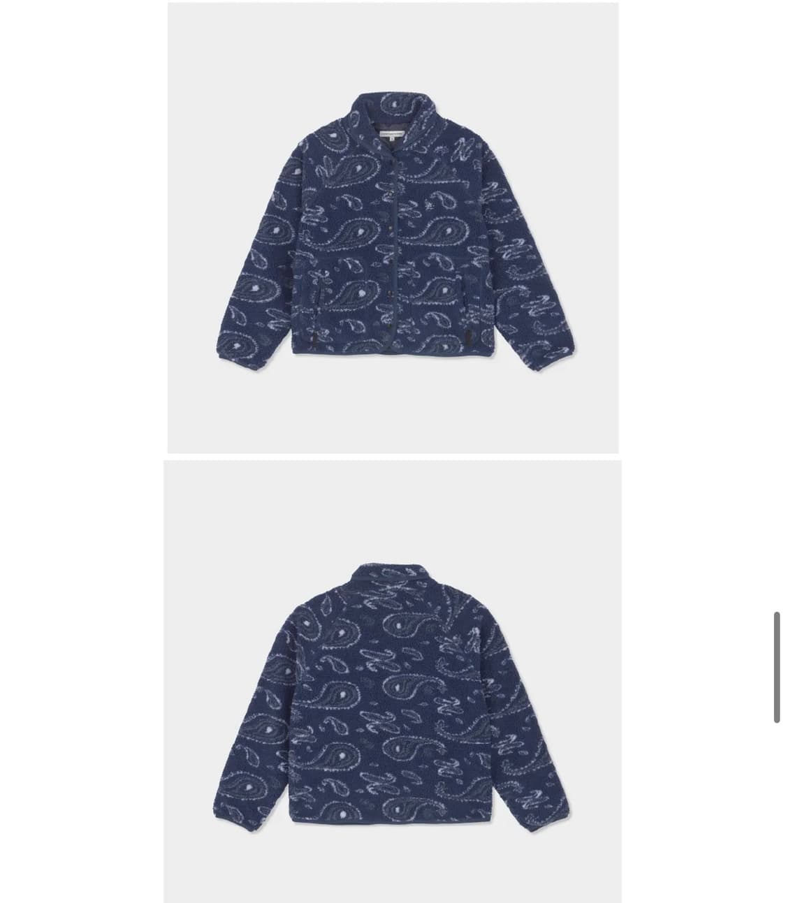 홈바디띵즈 플리스 후리스 자켓 네이비 1사이즈 상품이미지3