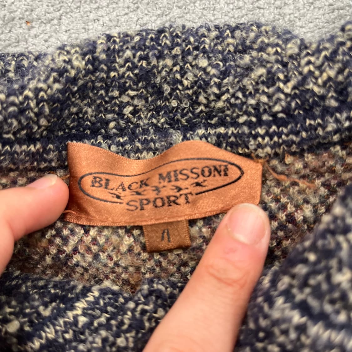 4 미쏘니 빅카라 멀티컬러 울 니트 상품이미지4