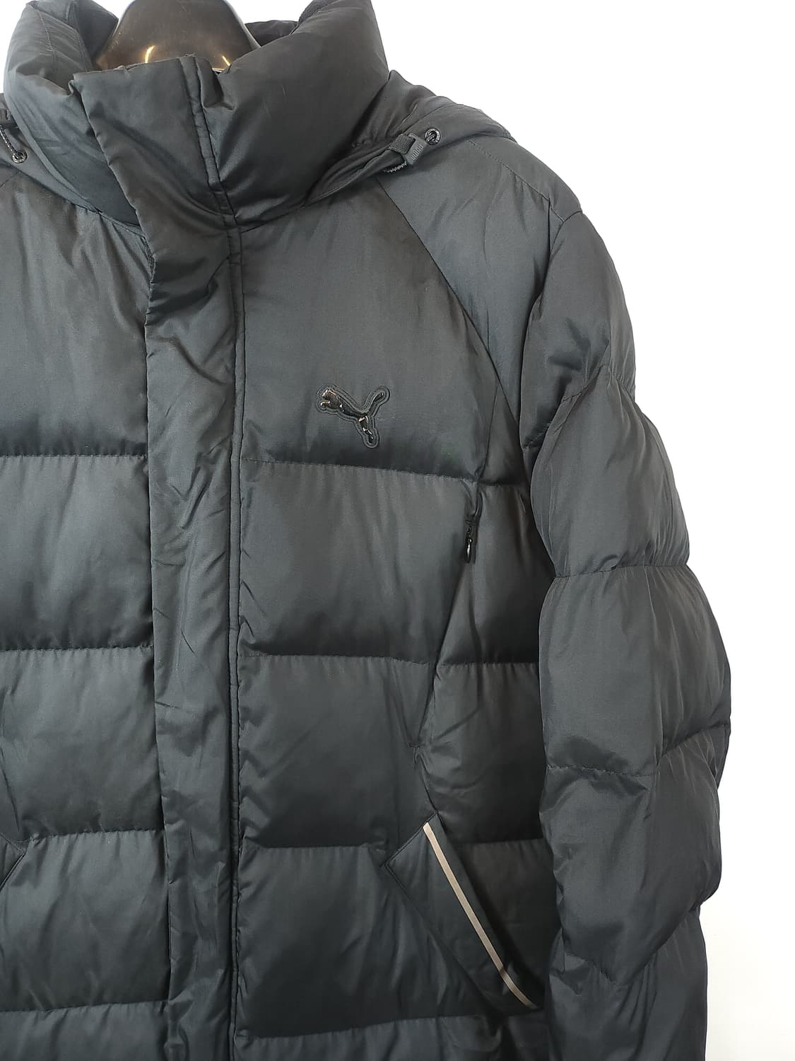 푸마 블랙 발열후드롱패딩 블랙 100 L 상품이미지3