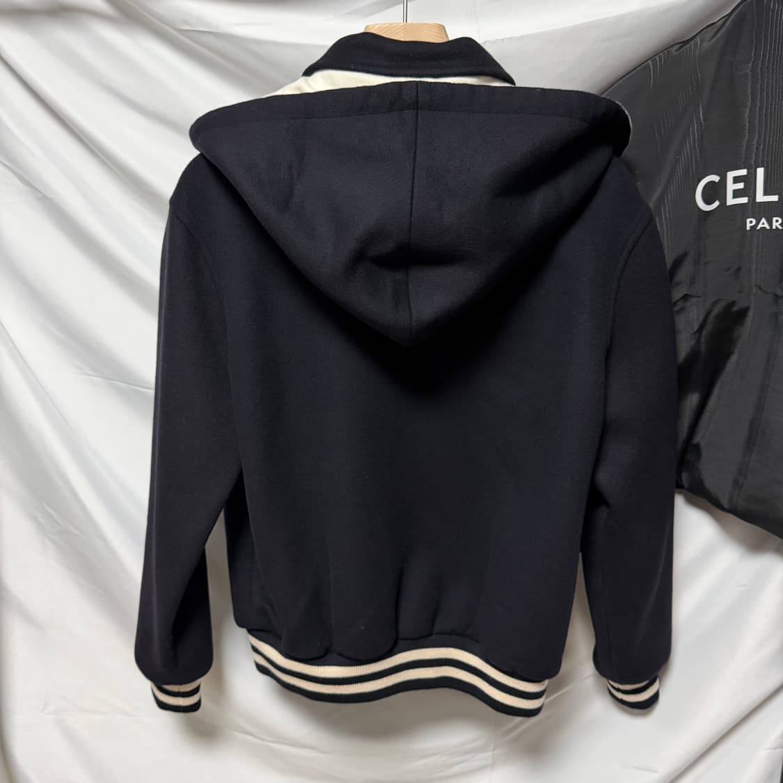 [S+급/36] 셀린느 울 캐시미어 테디 후드자켓 여성자켓 상품이미지5