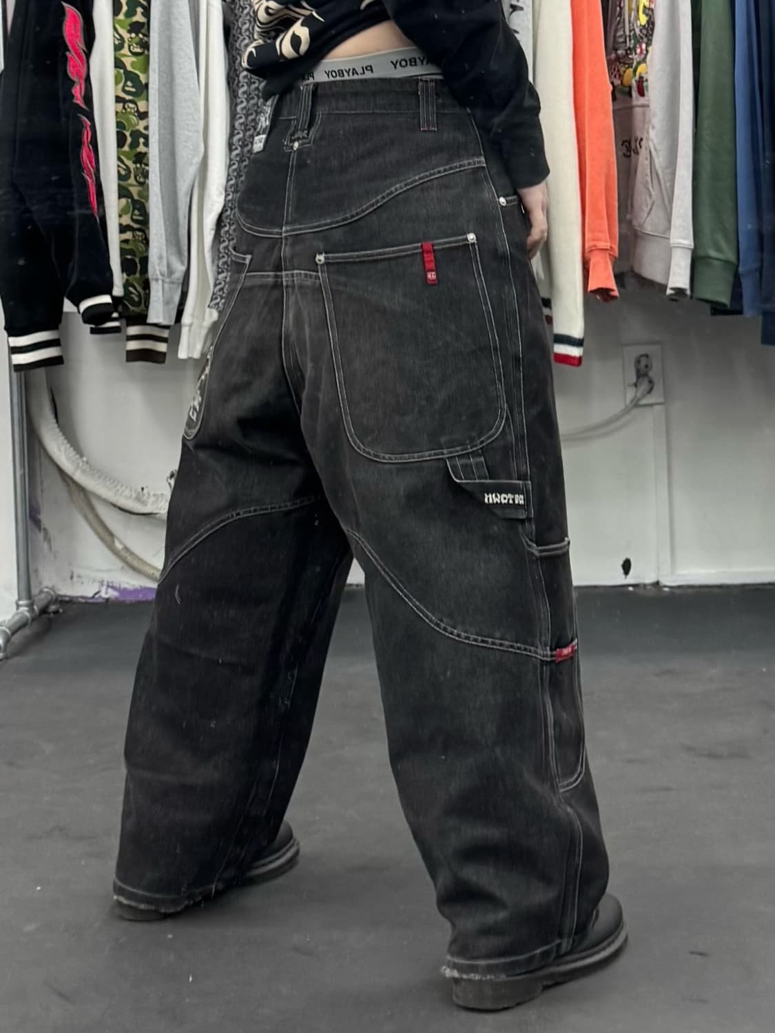 도그타운 블랙 드래곤 데님 카펜터 팬츠 상품이미지4