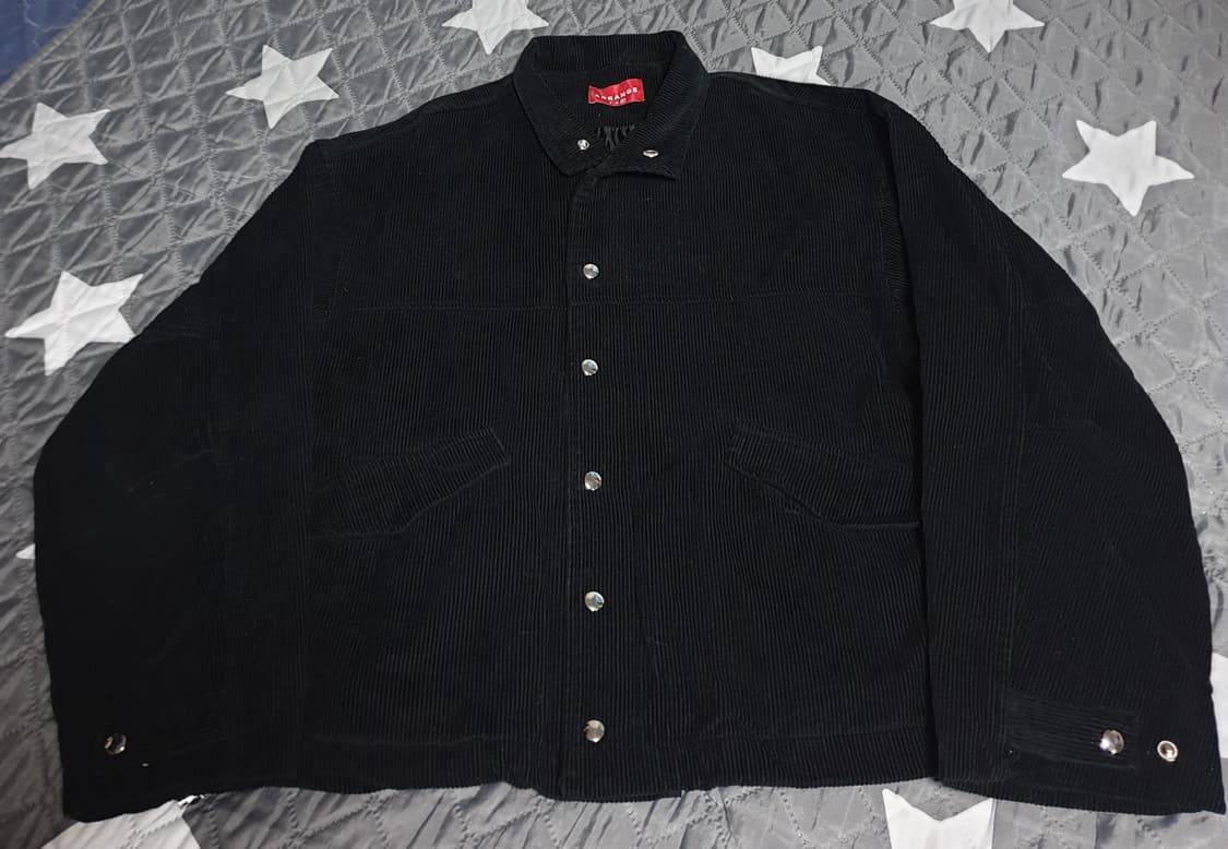 ARRANGE 오버사이즈 코듀로이 자켓 블랙 (F) 상품이미지1