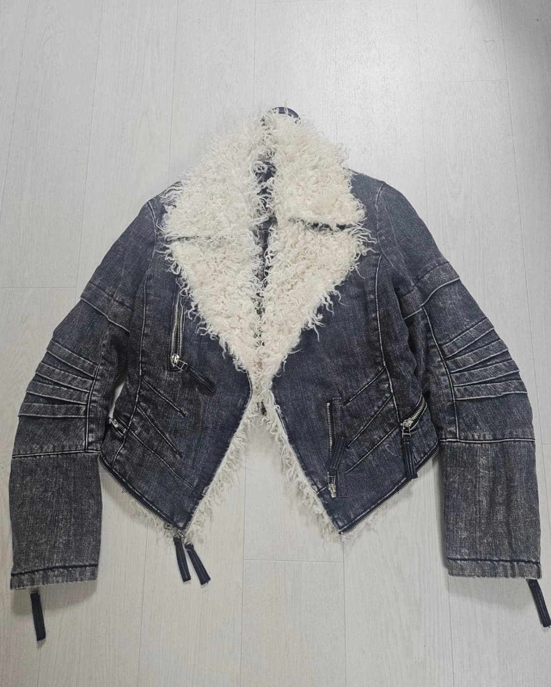 LeShop Jeans 데님 뽀글이 무스탕 S 상품이미지2