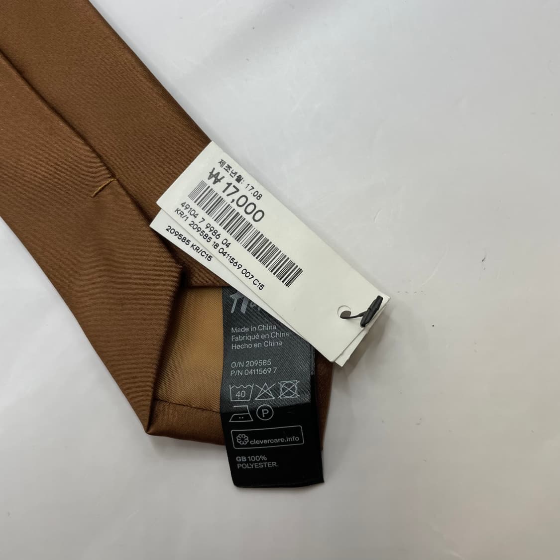 815) (H&M) 에이치엔엠 패턴 넥타이 미사용 상품이미지5