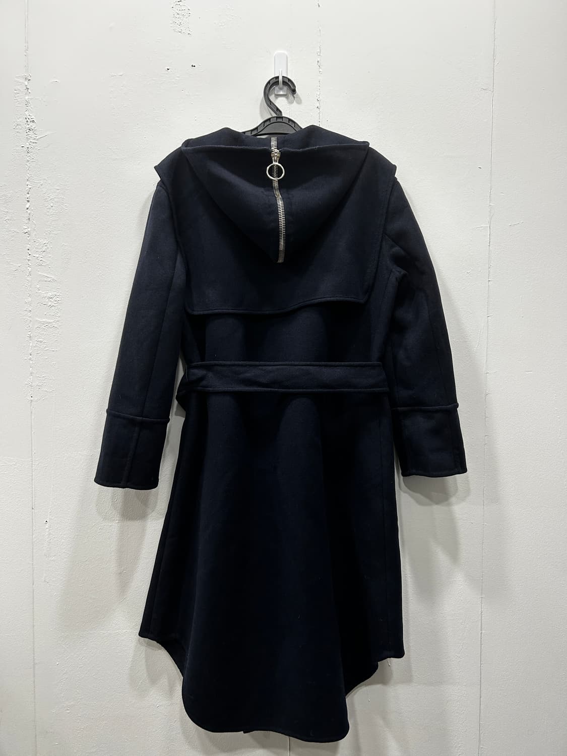 세드릭샬리에  울캐시미어 네이비 집업 후드 코트 66 상품이미지4