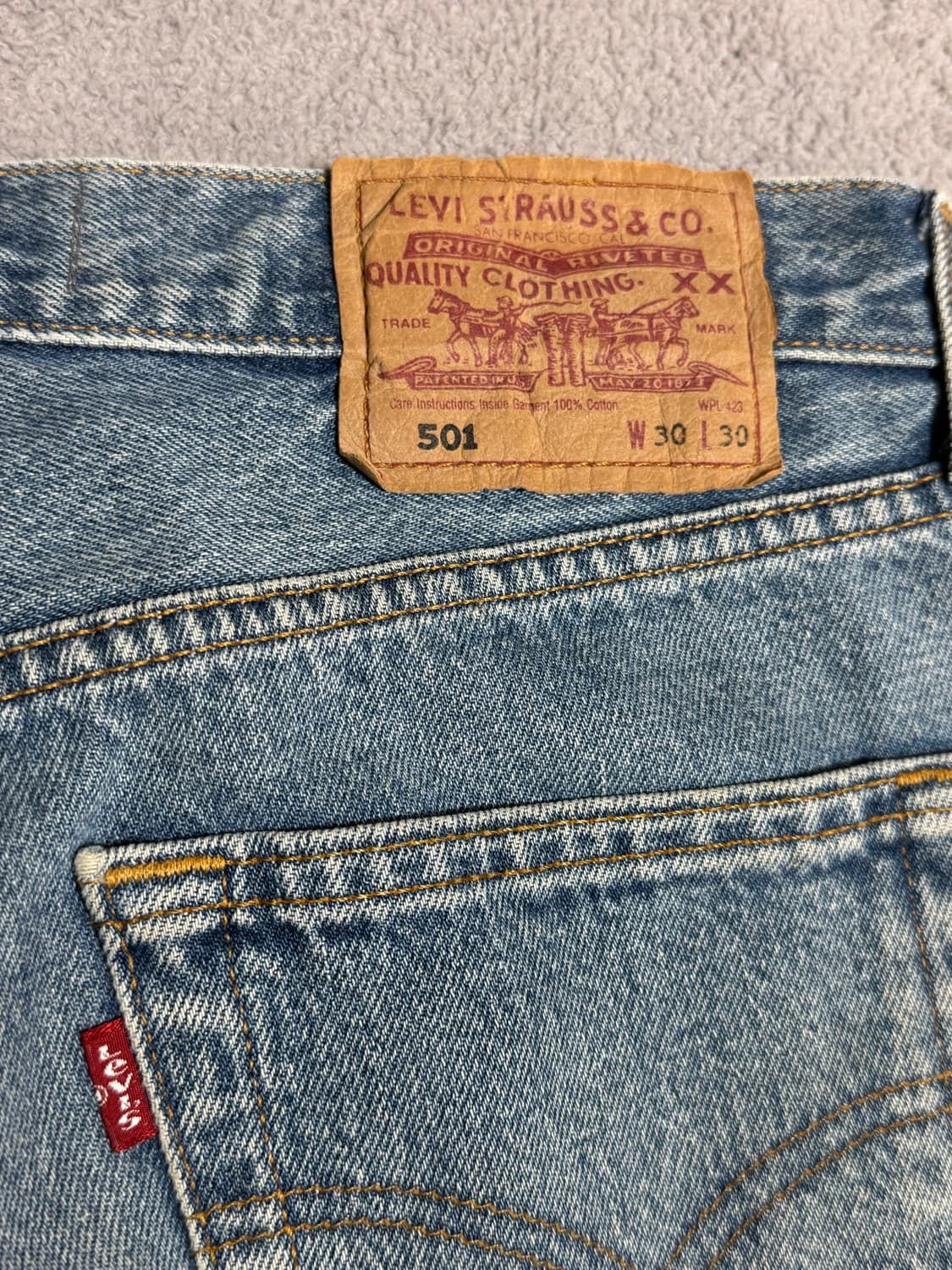 리바이스 나이트웍스 NIGHTWAKS 리메이크 501 청바지 연청 상품이미지2